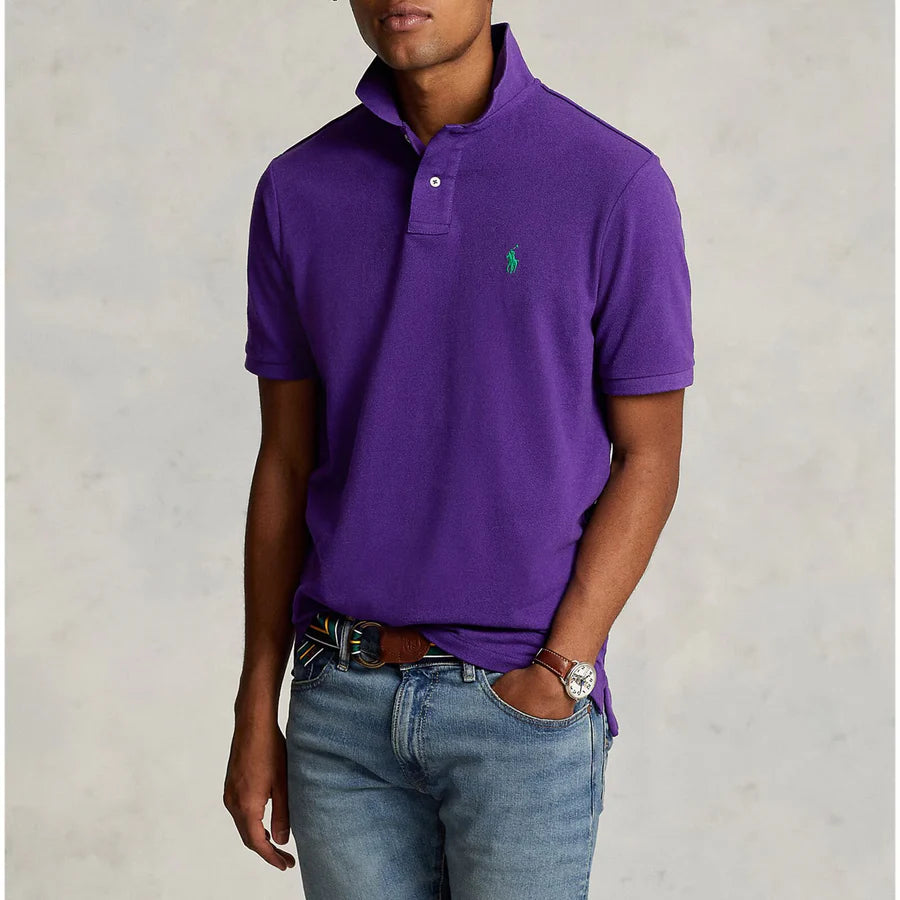 Purple Collar Tshirt(ORANGE LOGO)